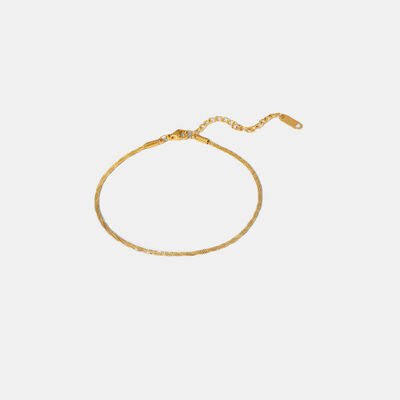Minimalist Stainless Steel Anklet - Image 3