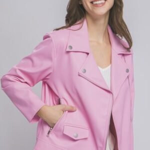LOVE TREE Collared Neck Zip Up Jacket