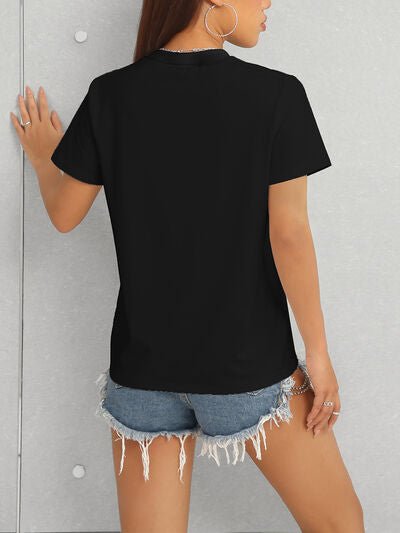 Sun & Moon Graphic Round Neck T-Shirt - Image 2