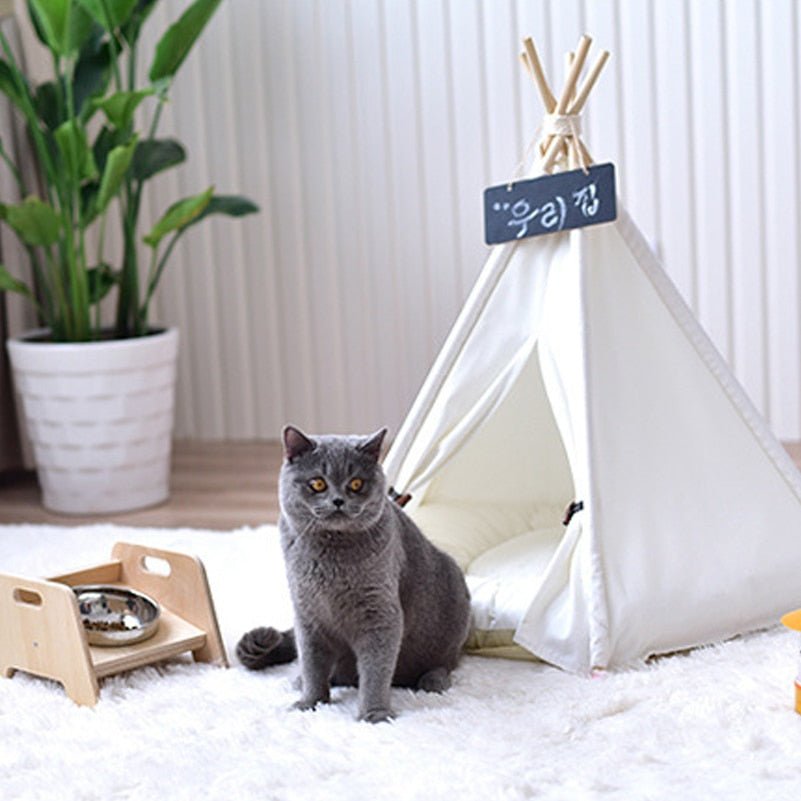 Adorable White Pet TeePee - Image 2