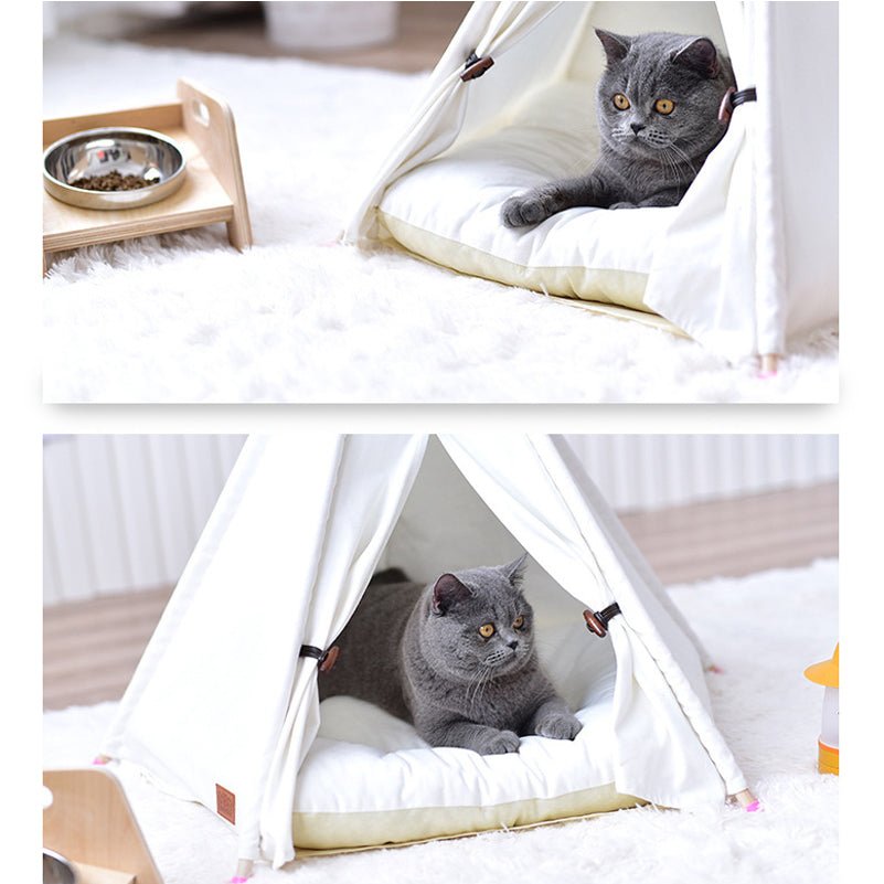 Adorable White Pet TeePee - Image 5