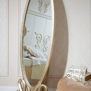 HomeRoots Decor Transitional Gold Mirror for Living Room, Bedroom