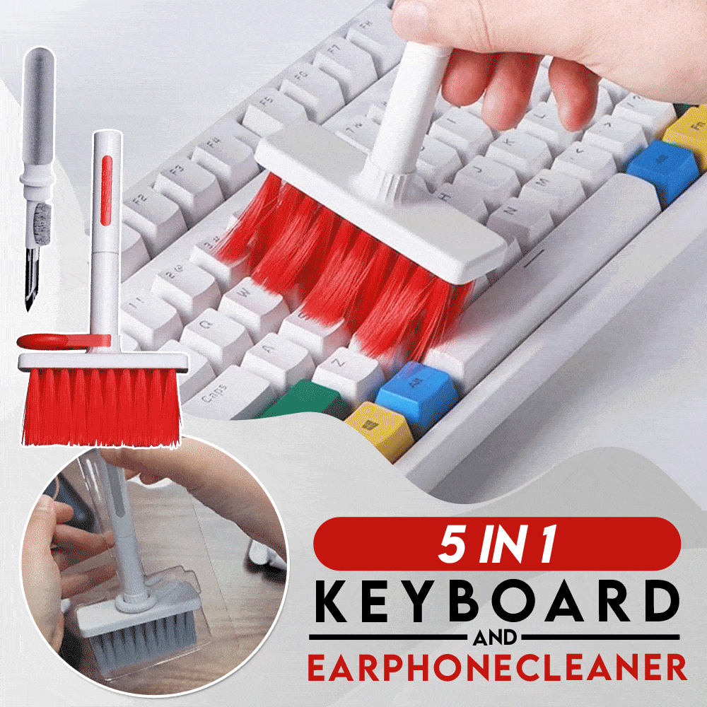 5 In 1 Keybaord & Earphone Cleaning Tools Kit