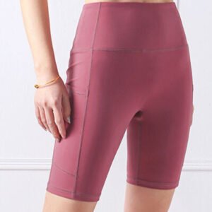Pocketed High Waist Active Shorts