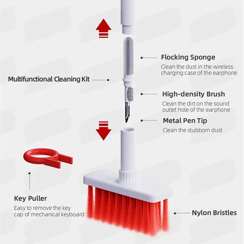 5 In 1 Keybaord & Earphone Cleaning Tools Kit - Image 3