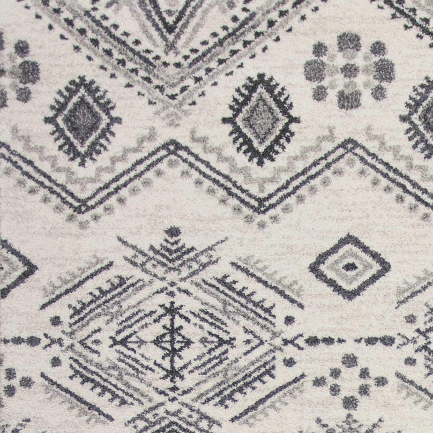 7' x 11' Polypropylene Ivory or Grey Area Rug - Image 2