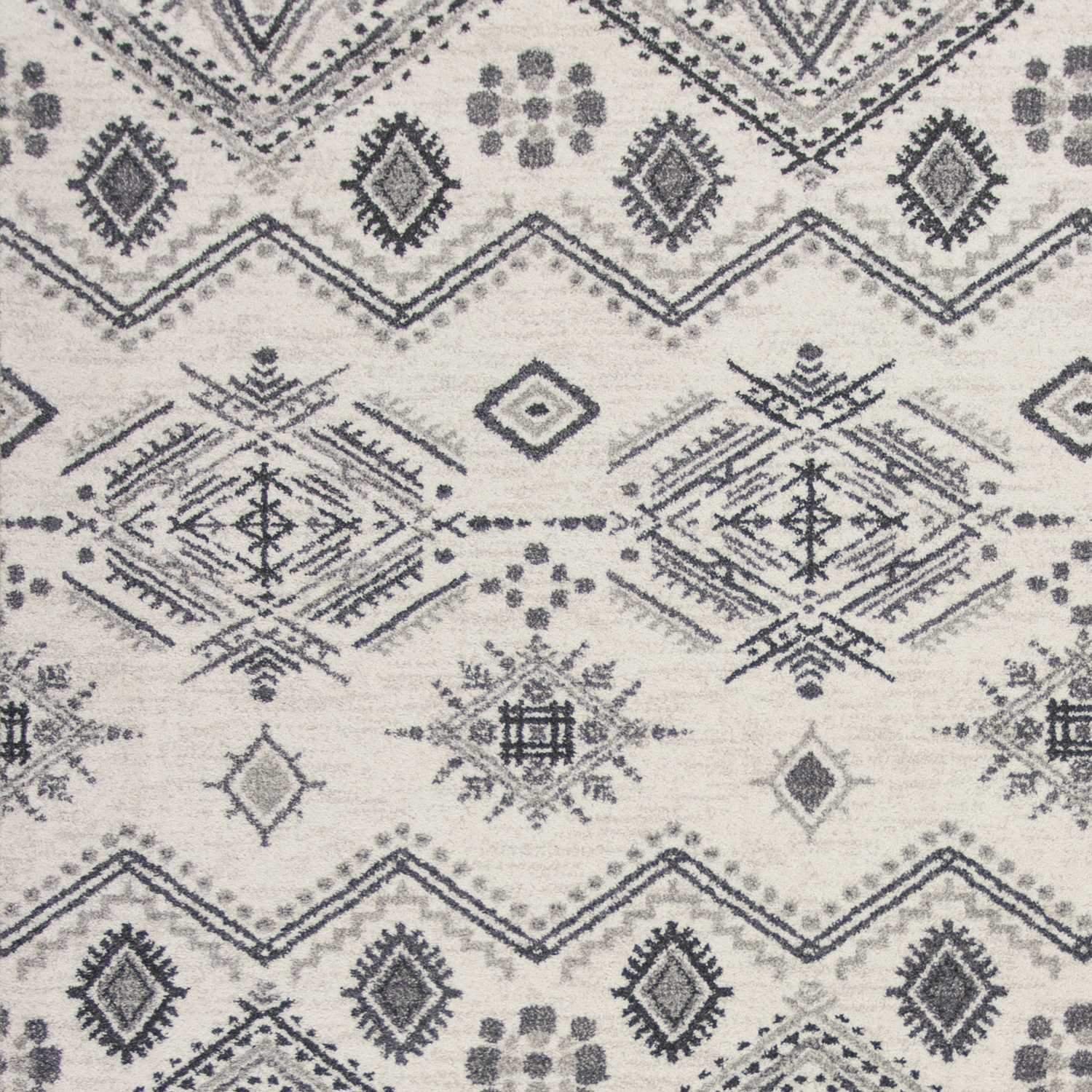 7' x 11' Polypropylene Ivory or Grey Area Rug - Image 3