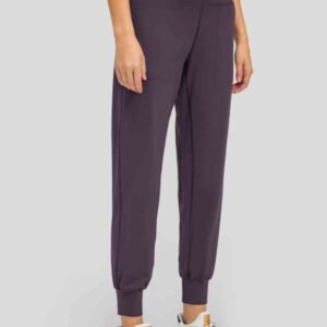 Wide Waistband Slant Pocket Pants