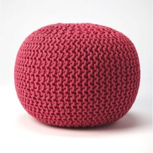 Butler Pincushion Woven Pouffe