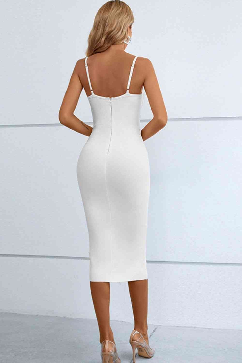 Cutout Spaghetti Strap Bodycon Dress - Image 2