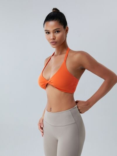 Twisted Halter Neck Active Bra - Image 3