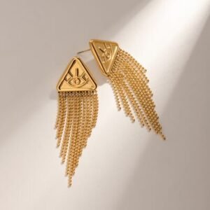 18K Gold-Plated Stainless Steel Geometric Earrings