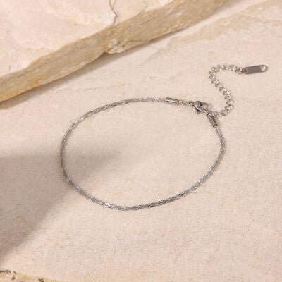 Minimalist Stainless Steel Anklet - Image 12