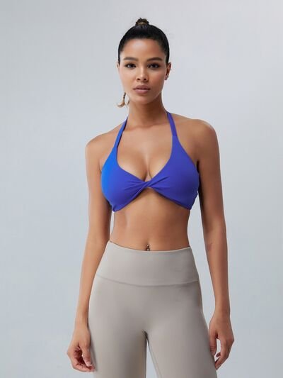 Twisted Halter Neck Active Bra - Image 24
