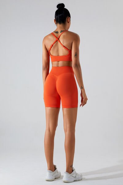 Crisscross Spaghetti Strap Active Cami - Image 23