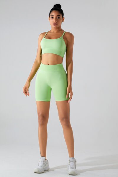 Crisscross Spaghetti Strap Active Cami - Image 3