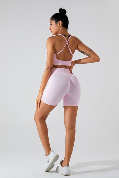 Crisscross Spaghetti Strap Active Cami - Image 16