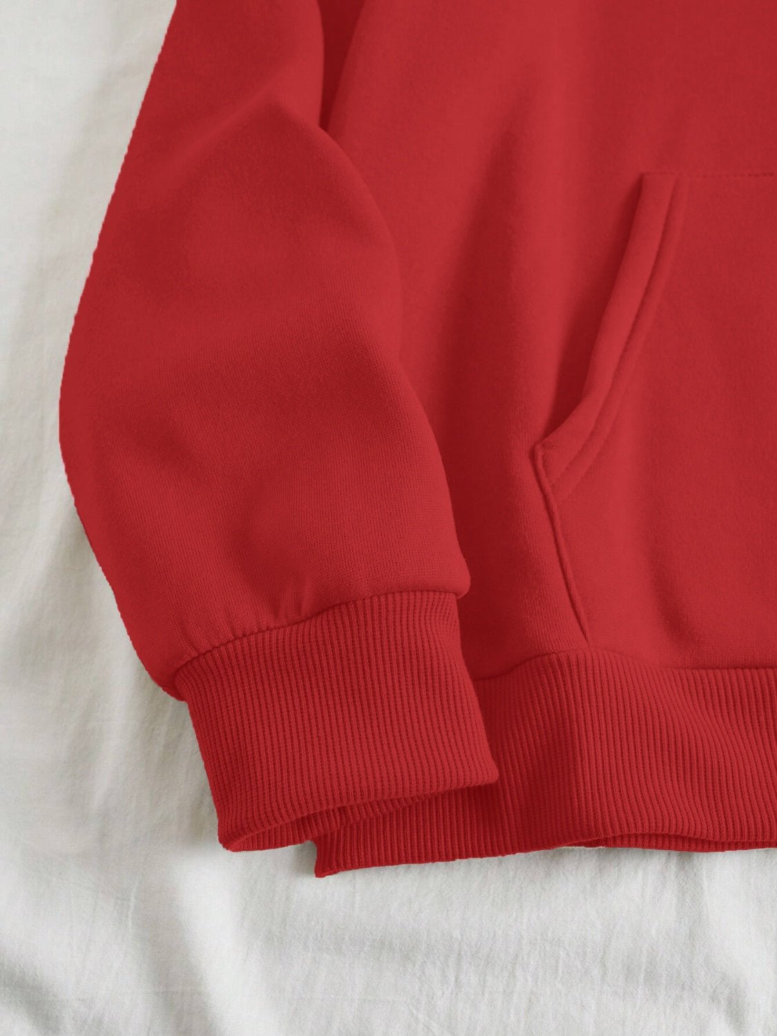 Drawstring Dropped Shoulder Hoodie - Image 29