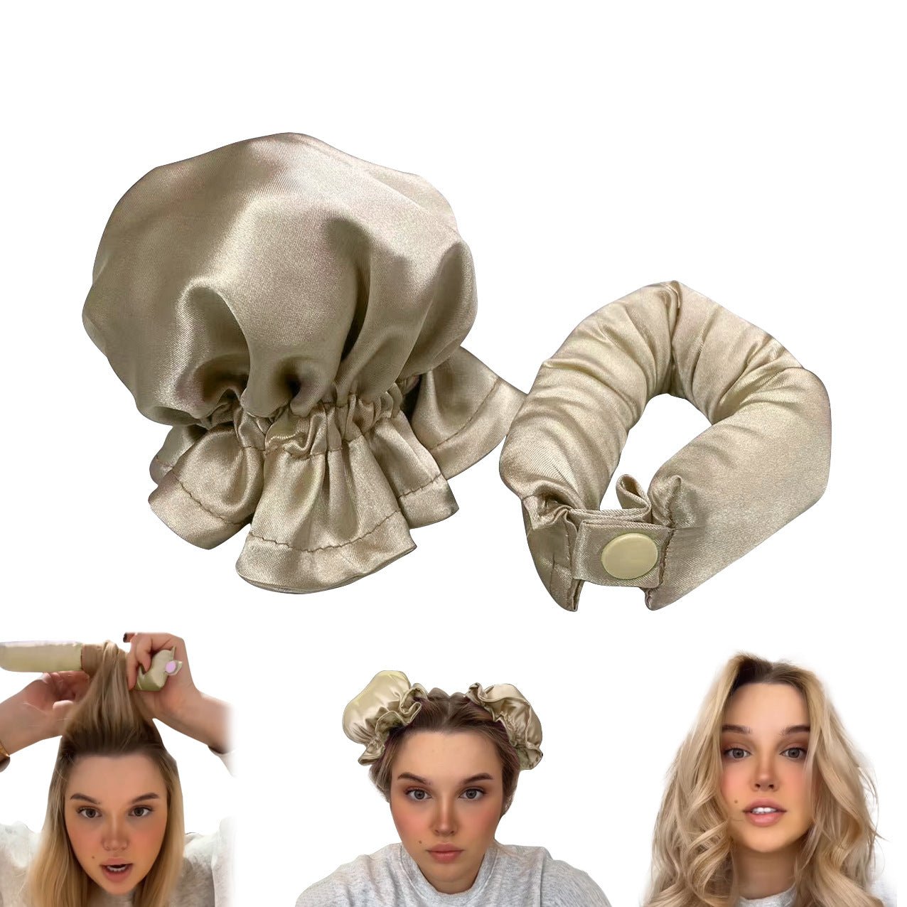 Satin Heatless Curling Buns Set - Image 7