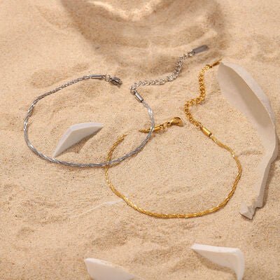 Minimalist Stainless Steel Anklet - Image 16