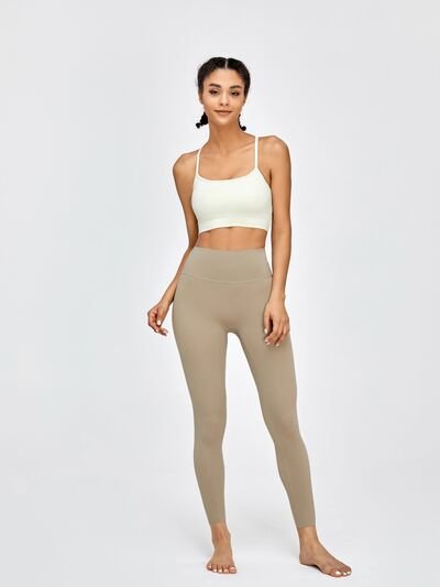 Crisscross Spaghetti Strap Active Bra - Image 14