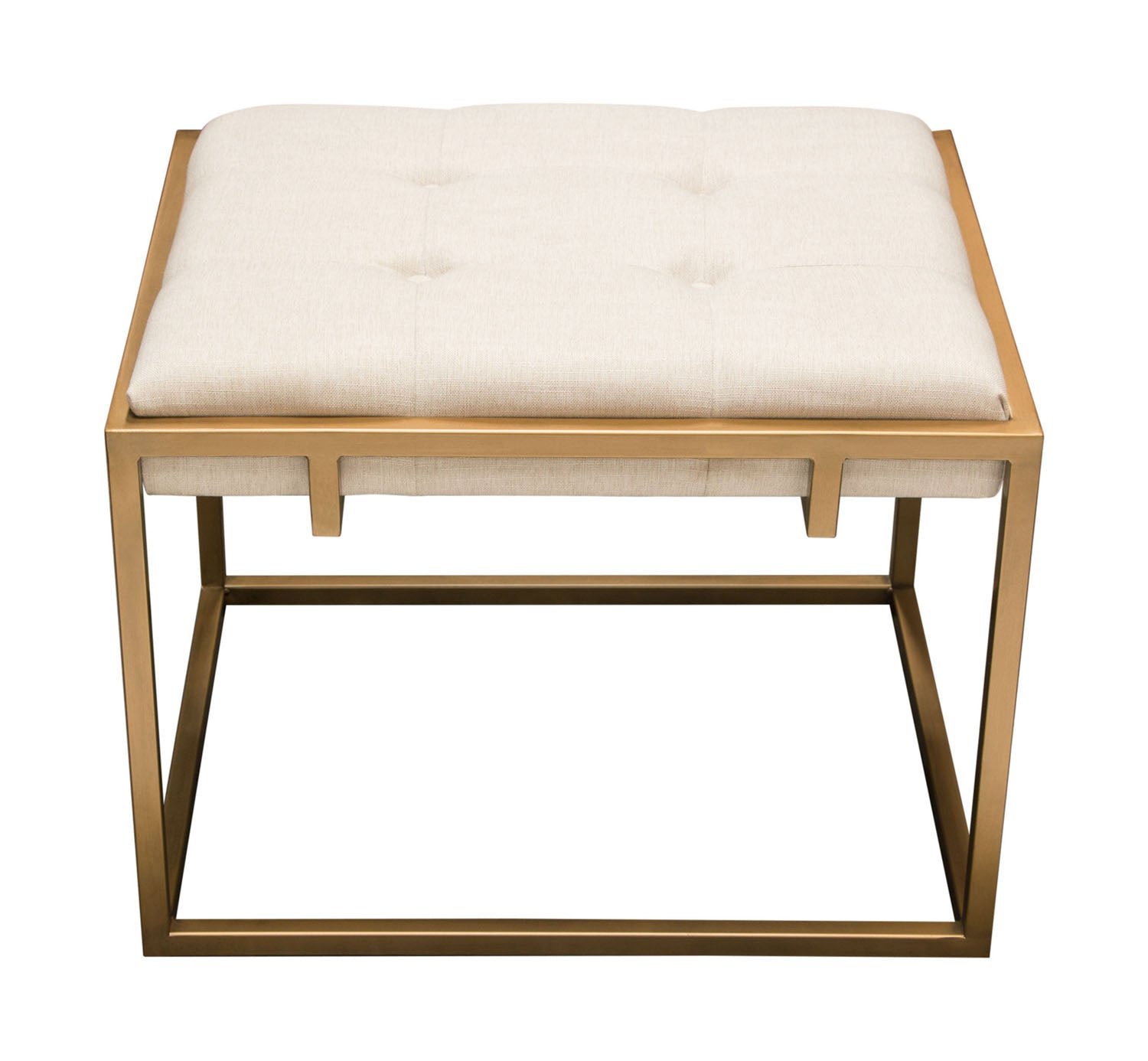 Diamond Sofa 18 in. Rectangular Accent Ottoman in Gold - Image 4
