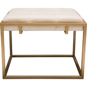 Diamond Sofa 18 in. Rectangular Accent Ottoman in Gold