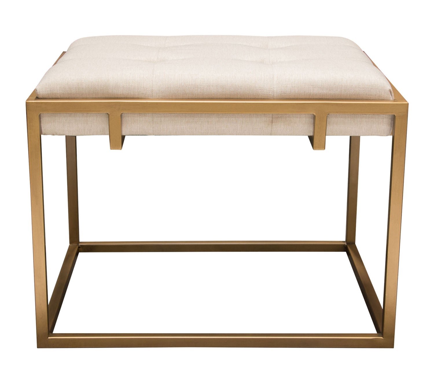 Diamond Sofa 18 in. Rectangular Accent Ottoman in Gold