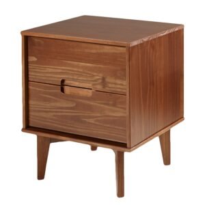 Mid Century Modern Wood Nightstand