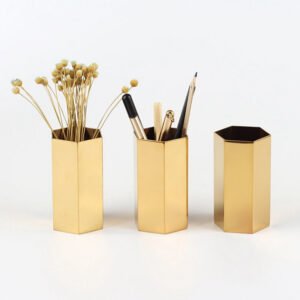 Electroplated Gold Vase