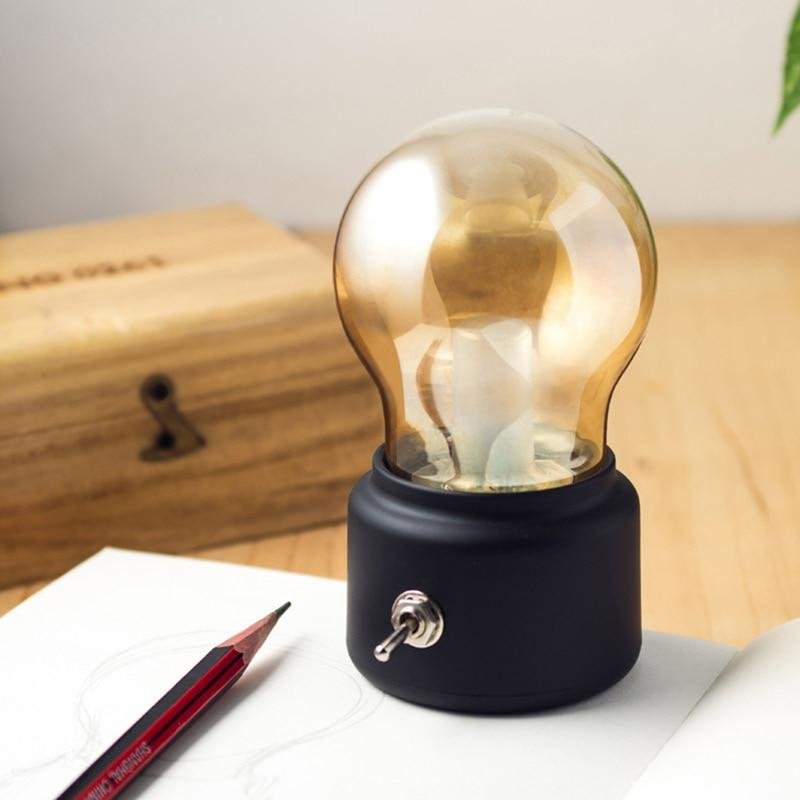 Vintage Lamp LED Night Light Bulb USB Rechargeable Portable - Image 5