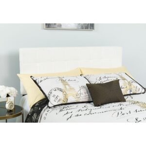 Bedford Tufted Upholstered Twin Size Headboard in Fabric