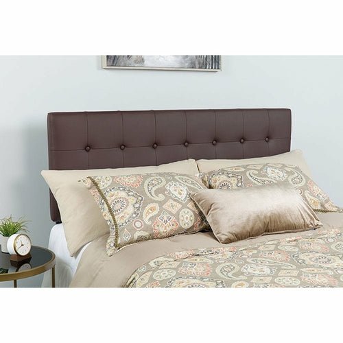 Lennox Tufted Upholstered Queen Size Headboard in Vinyl - Image 26