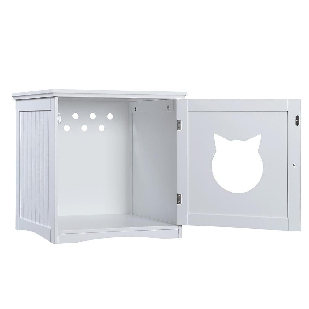 Cat House Side Table, Nightstand Pet House, Litter Box Enclosure - Image 9