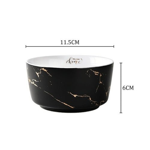 Marble Ceramic Bowl Home Tableware Set Nordic - Image 6