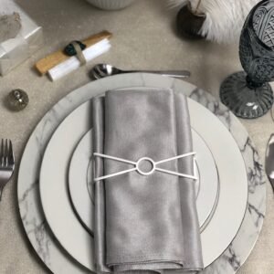 Circle X Wrap Set(4)- Matte Silver