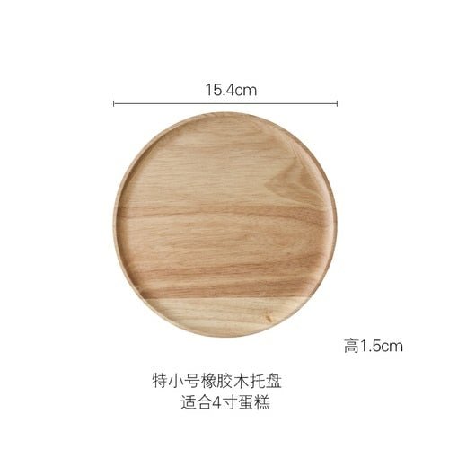 Rustic Wooden Cake Dish - Image 12