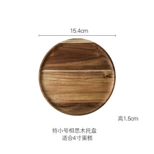 Rustic Wooden Cake Dish - Image 17