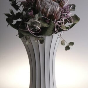 White Retro Style Porcelain Flower Vase l 12”