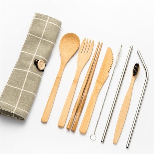 Bamboo Traveling Cutlery Set - Image 8