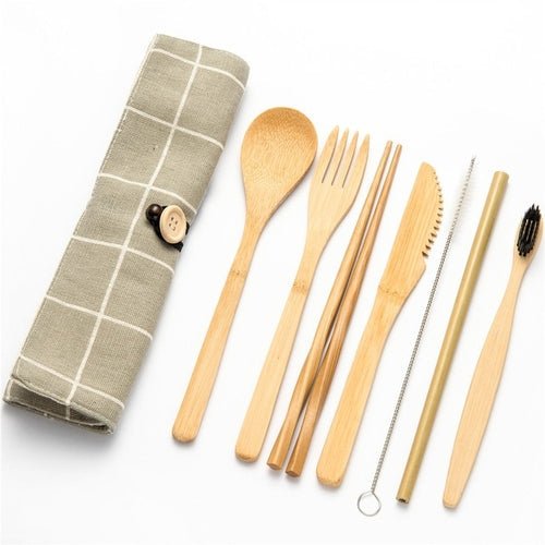 Bamboo Traveling Cutlery Set - Image 10