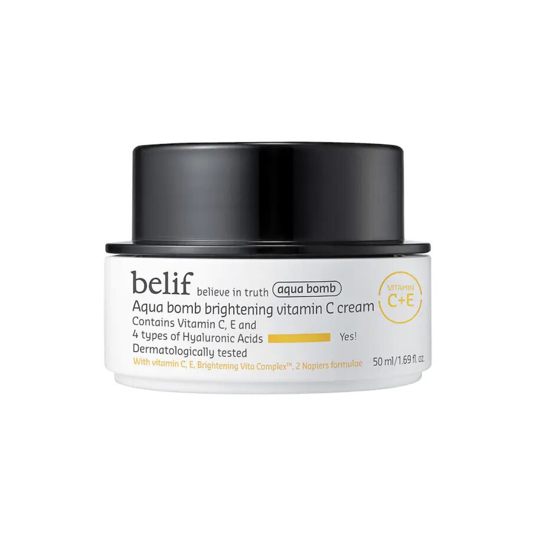 belif Aqua Bomb Brightening Vitamin C Cream with Hyaluronic Acid