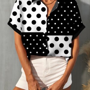 Polka Dot Short Sleeve Shirt