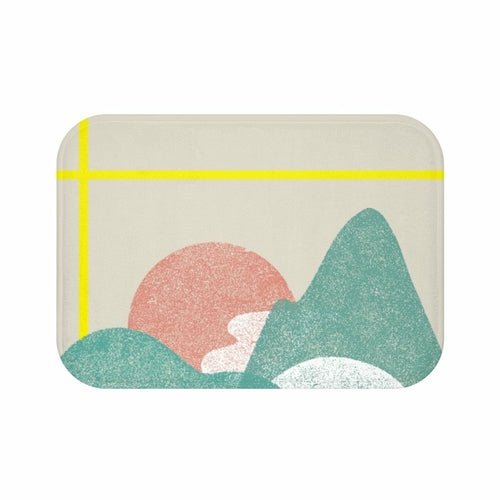 Landscape with Yellow Stripes Bath Mat Home Accents - Image 5