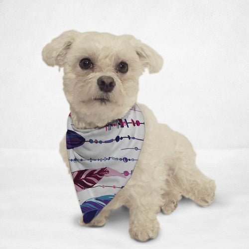 Colorful Native Feathers Cat & Dog Bandana - Image 4