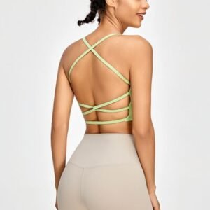 Crisscross Spaghetti Strap Active Bra