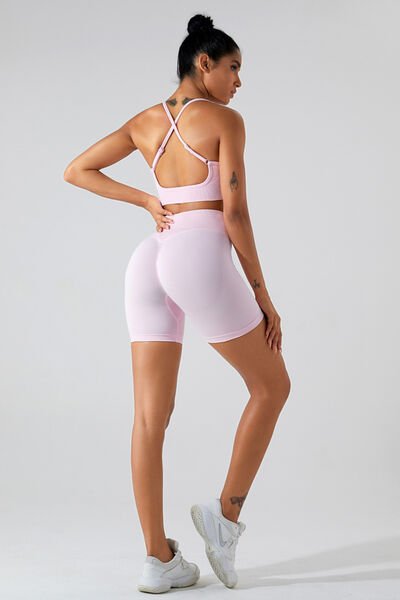 Crisscross Spaghetti Strap Active Cami - Image 15