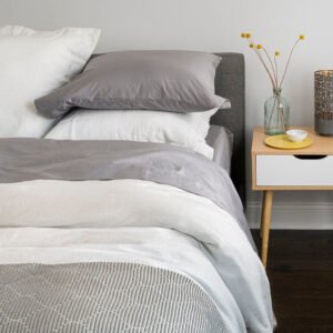 100% Supima Cotton, 500 Thread Count Sateen Solid Flat Sheet