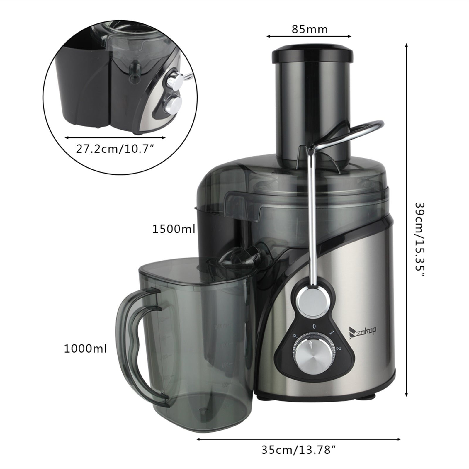 Stainless Steel 3 Gear Electric Juicer Machine - Image 5