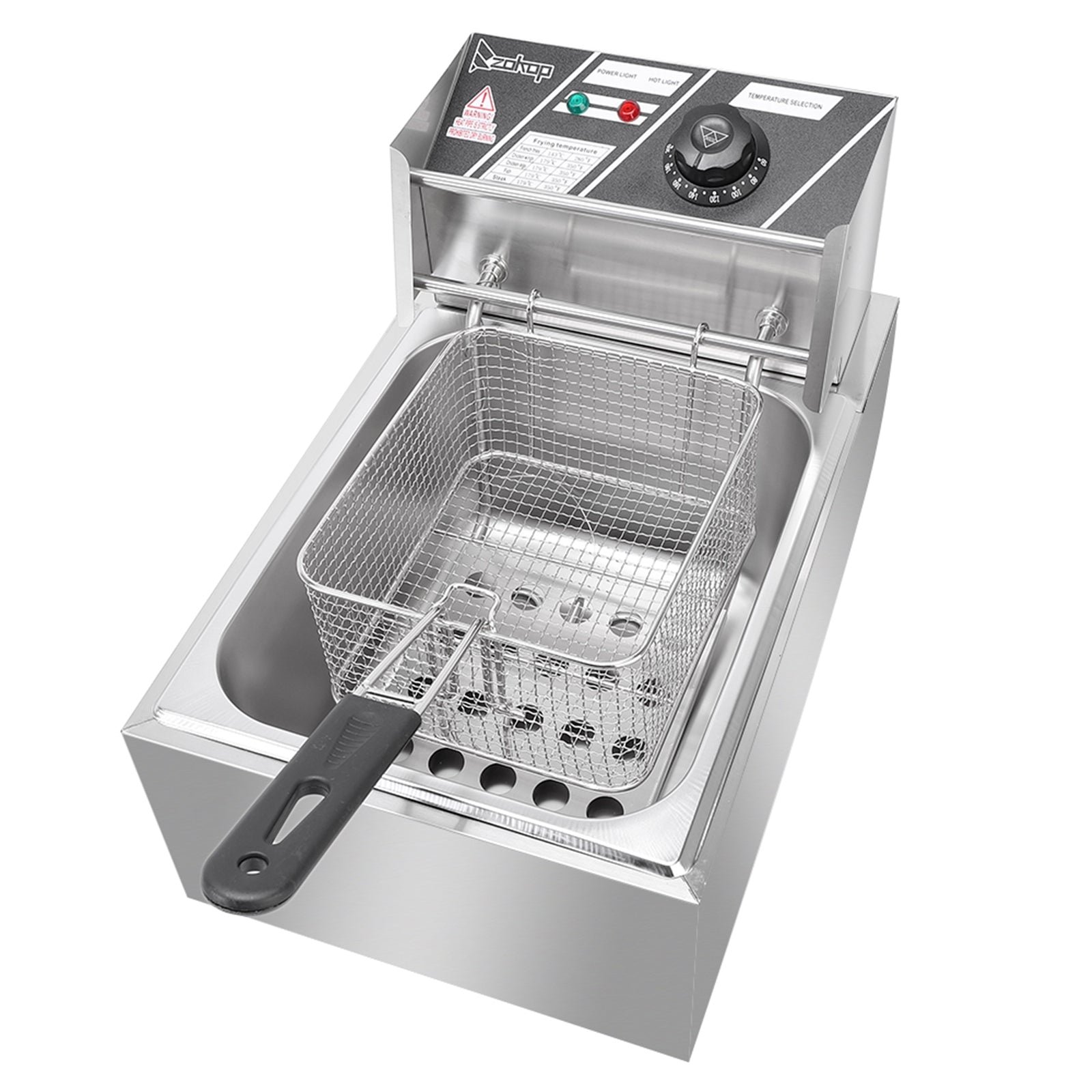 2.5KW 220-240V 6L Stainless Steel Single Cylinder Electric Frye - Image 4